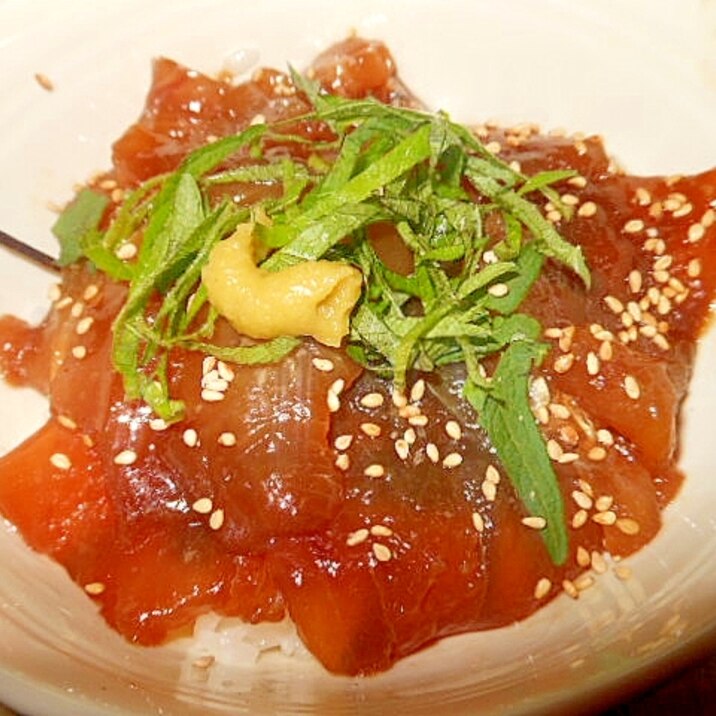 メバチまぐろdeづけ丼 レシピ 作り方 By アルプスの乙女 楽天レシピ メバチまぐろdeづけ丼 レシピ 作り方 By アルプスの乙女 楽天レシピ